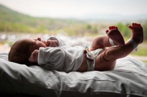 New Born Baby Girl in Display